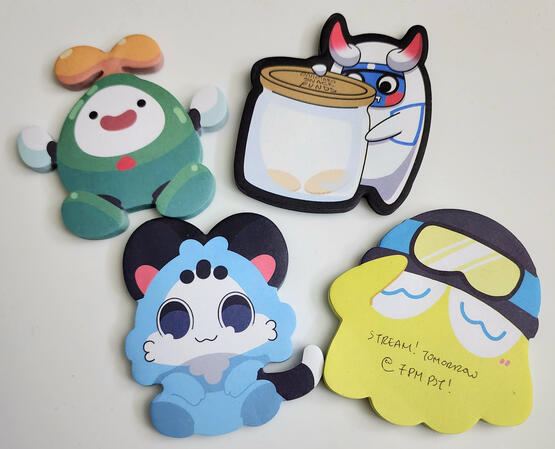 Vtuber mascot memo pads