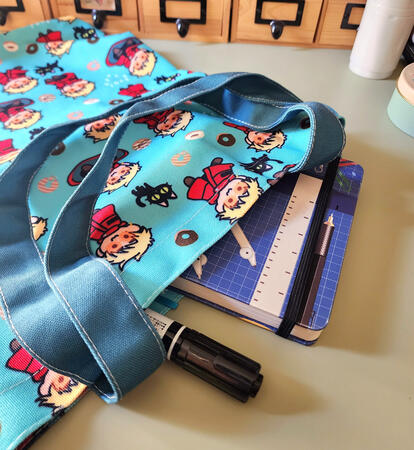 Trigun Tote bag with Original Drafters Sketchbook