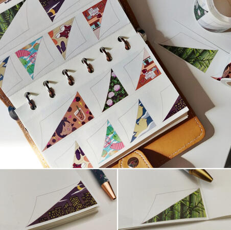 Corner Page Turning Washi