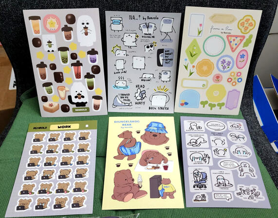 Mix of original stickers